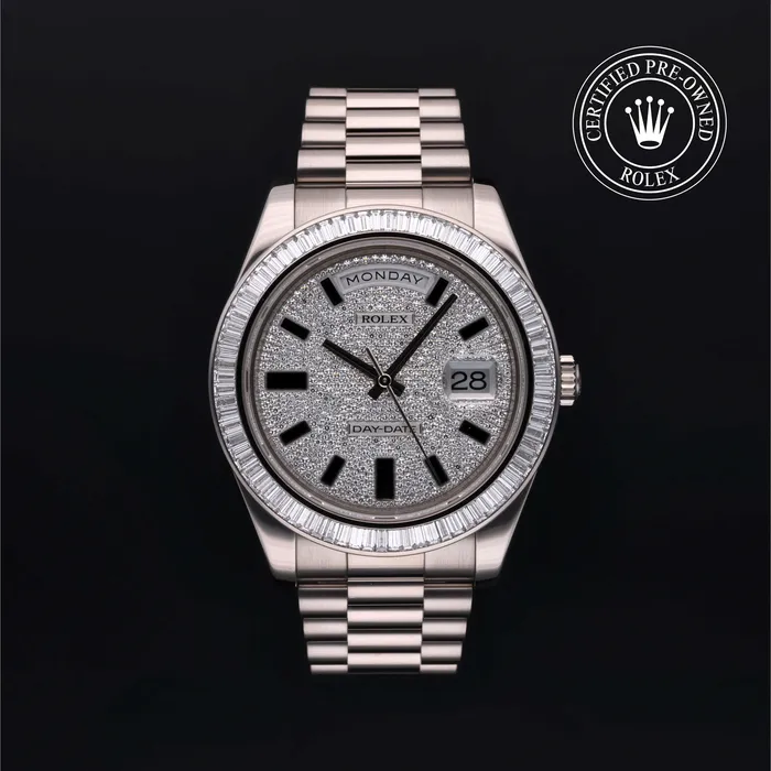 Oyster Perpetual DayDate II Rolex Certified PreOwned Necklaces