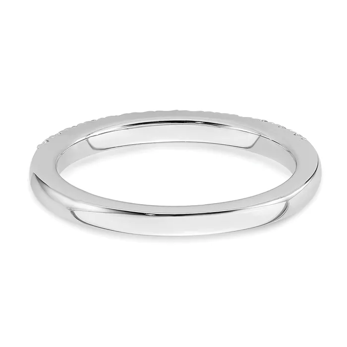 033ct CZ Solid Real 14k White Gold Wedding Wedding Band Ring Goldia Rings
