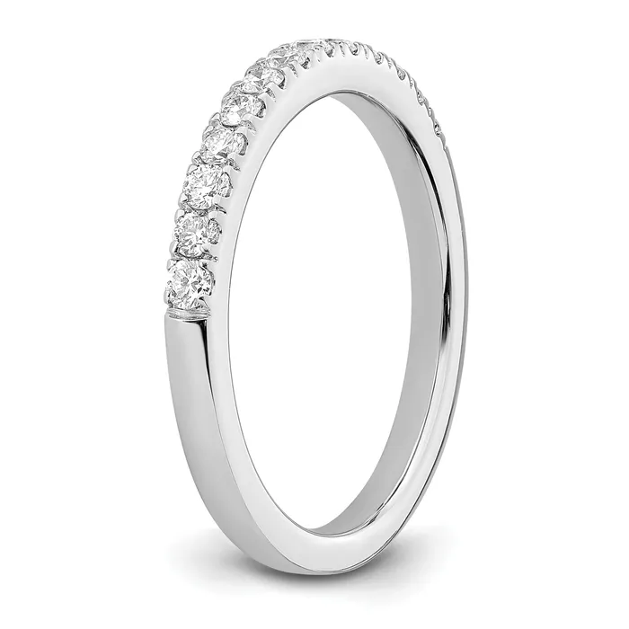 033ct CZ Solid Real 14k White Gold Wedding Wedding Band Ring Goldia Rings