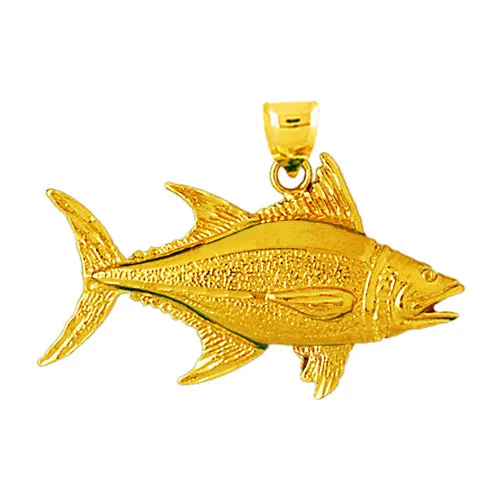 14K Gold 44MM Tuna Pendant Goldia PreStyled Sets