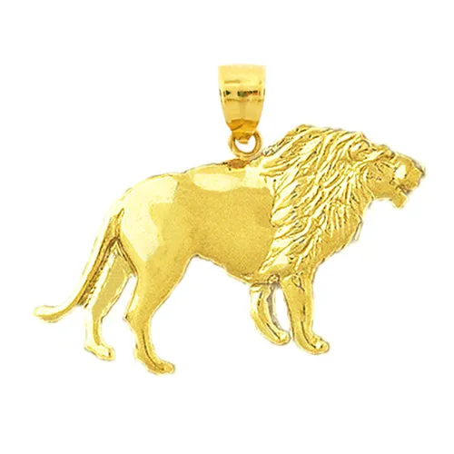 14K Gold Snarling Lion Pendant Goldia PreStyled Sets