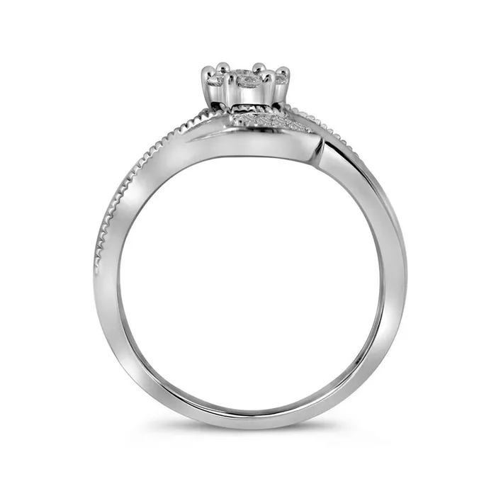 14k White Gold Round Diamond Bridal Wedding Ring Set 38 Cttw gndatlanta Rings