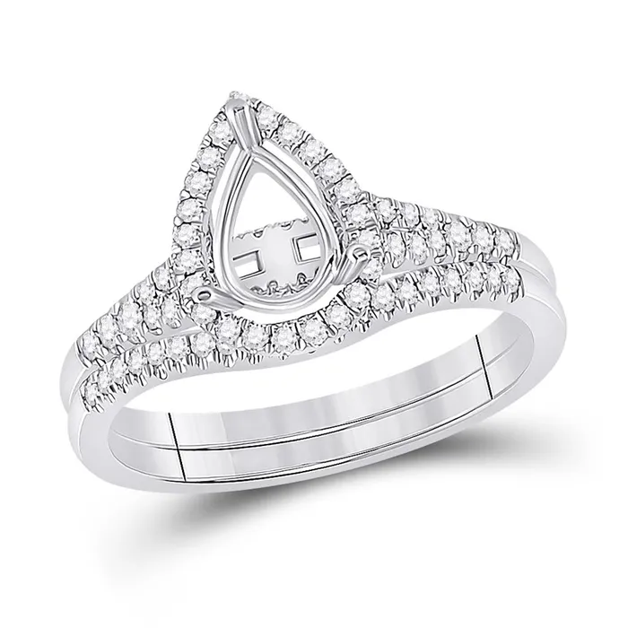 38CTWDiamond SM 34CTCPER BRIDAL RING gndatlanta Rings