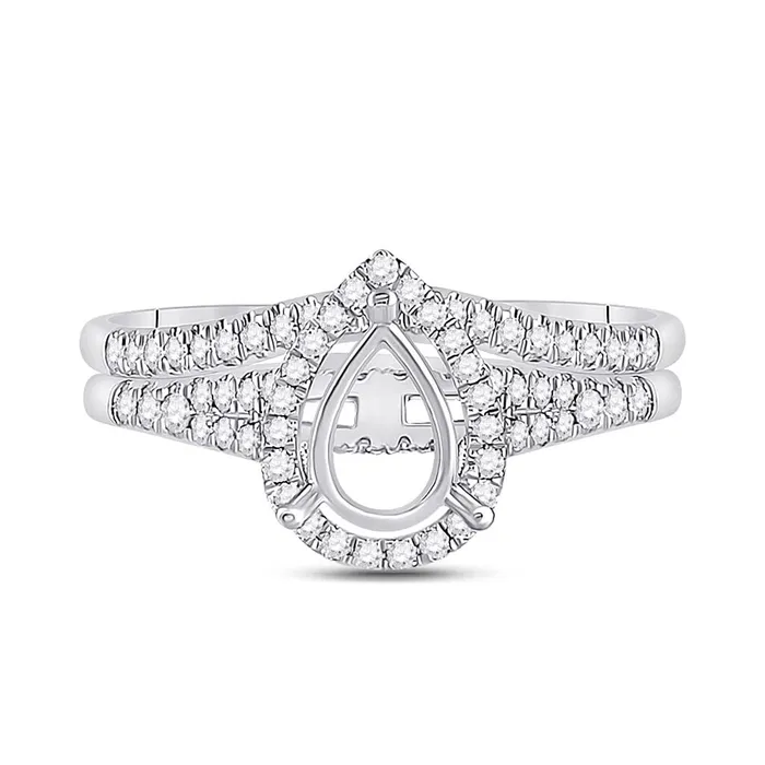 38CTWDiamond SM 34CTCPER BRIDAL RING gndatlanta Rings