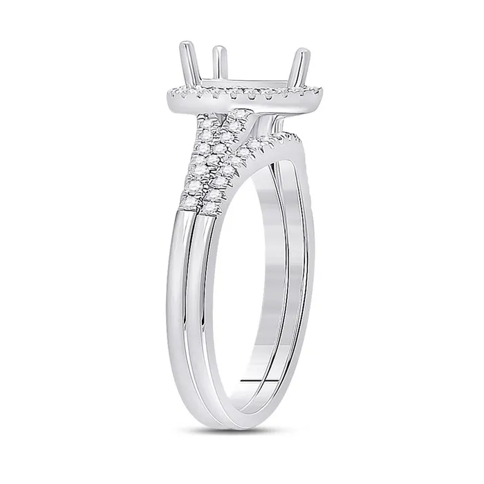 38CTWDiamond SM 34CTCPER BRIDAL RING gndatlanta Rings