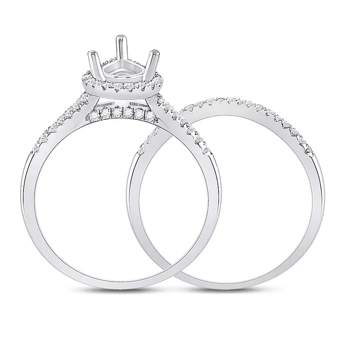 38CTWDiamond SM 34CTCPER BRIDAL RING gndatlanta Rings