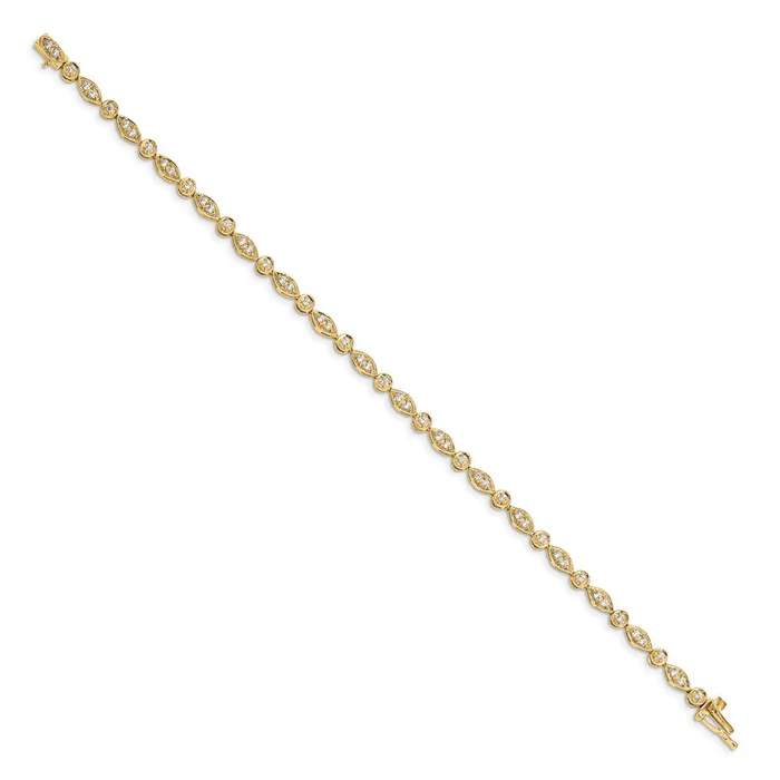 Bracelets goldiaca 14k Yellow Gold Yellow Gold Natural Diamond Bracelet