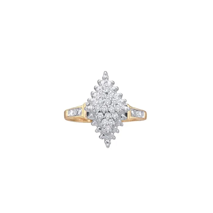 gndatlanta Rings 14CTDiamond CLUSTER RING