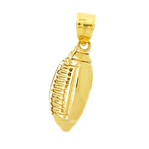 Goldia PreStyled Sets 14K Gold Engraveable Football Pendant