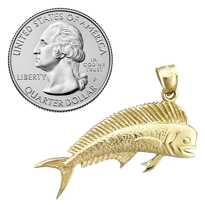 Goldia PreStyled Sets 14K Gold Mahi Mahi Pendant