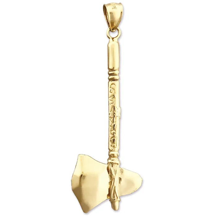 Goldia PreStyled Sets 14K Gold Native Indian Tomahawk Pendant