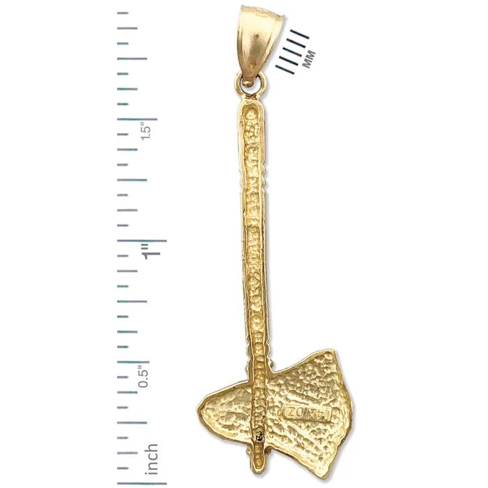 Goldia PreStyled Sets 14K Gold Native Indian Tomahawk Pendant