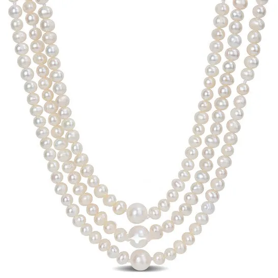 Necklaces Original AMOUR 56mm 885mm Freshwater Cultured Pearl Endless Necklace 100 In JMS always