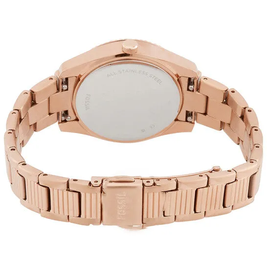 Original Fossil Scarlette Quartz Crystal Silver Dial Ladies Watch ES5200 JMS always Watches Original Fossil Scarlette Quartz Crystal Silver Dial Ladies Watch ES5200 JMS always Watches