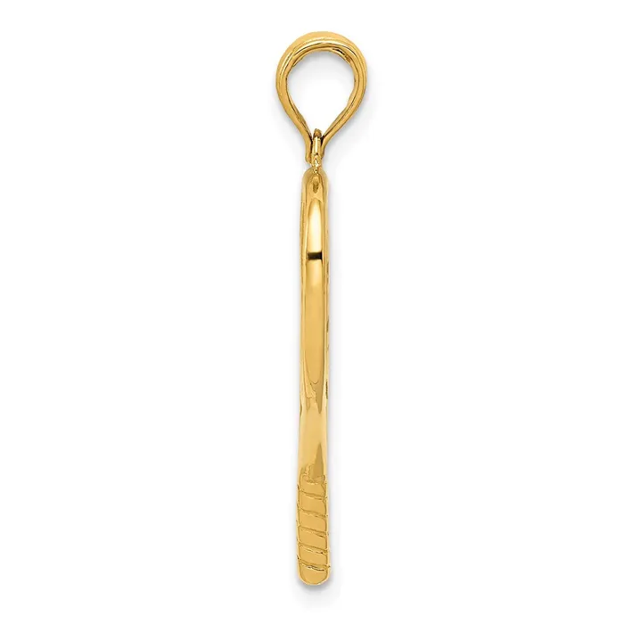 PreStyled Sets Goldia 14k Yellow Gold 3D Racquetball Pendant