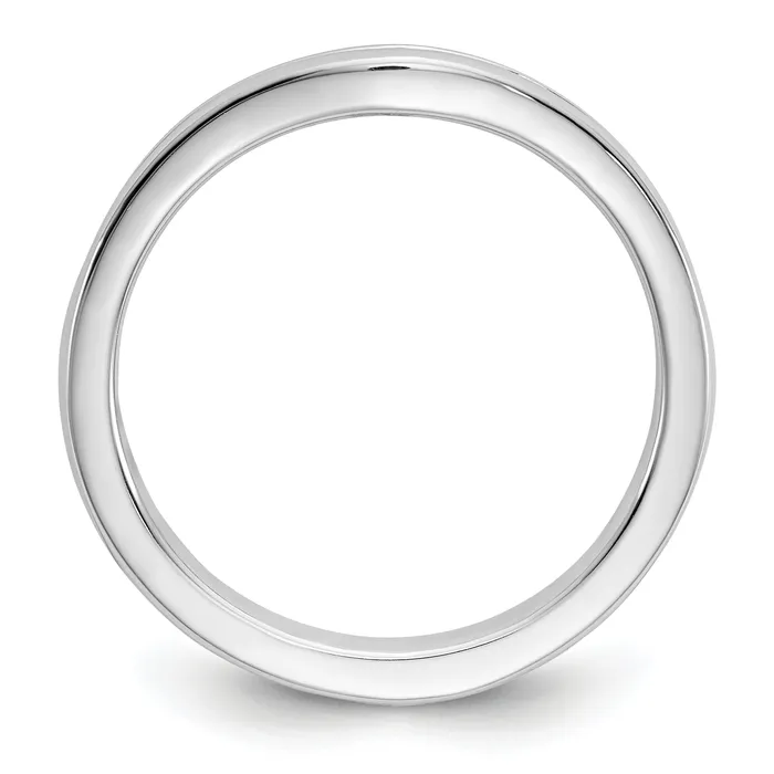 Rings 017ct CZ Solid Real 14k White Gold Wedding Wedding Band Ring Goldia