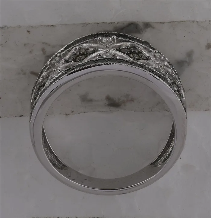 Rings 14k White Gold Round Black Brown Diamond Band Ring 12 Cttw gndatlanta