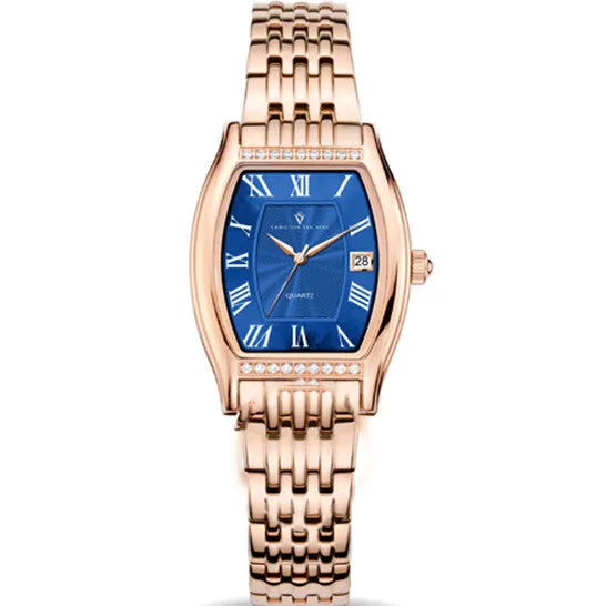 Watches JMS always Original Christian Van Sant Gemma Quartz Blue Dial Ladies Watch CV2455