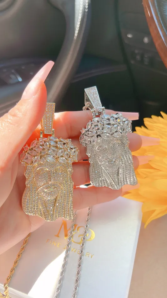 Necklaces MP Jewelry Diamond Jesus Necklace