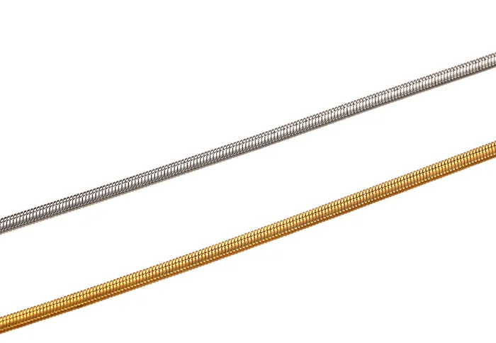 Necklaces Trendolla Jewelry NoTarnish Medical Grade Titanium Snake Stack Necklace