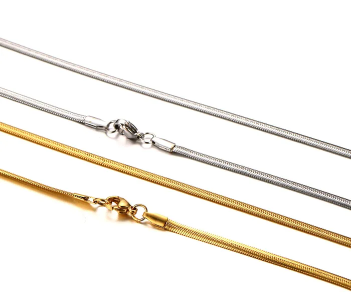 Necklaces Trendolla Jewelry NoTarnish Medical Grade Titanium Snake Stack Necklace