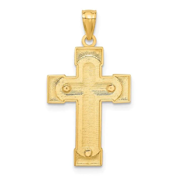 Rings 14k Twotone Crucifix Pendant TreasureFineJewelers