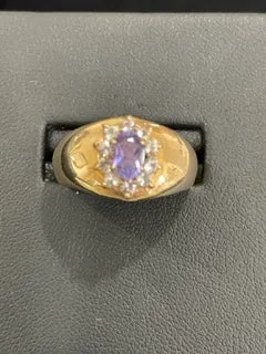 Rings ONeills Estate Jewelry Tanzanite and Diamond Ring 13000449