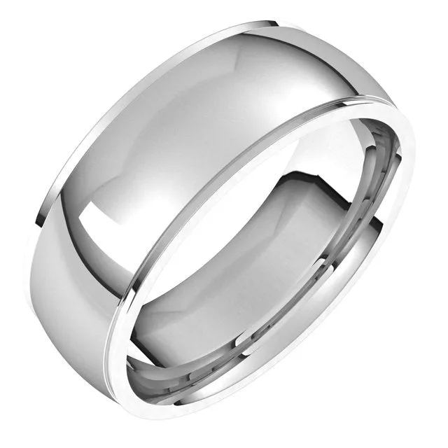 Sterling Silver 7 mm Half Round Edge Comfort Fit Wedding Band TreasureFineJewelers Rings Sterling Silver 7 mm Half Round Edge Comfort Fit Wedding Band TreasureFineJewelers Rings
