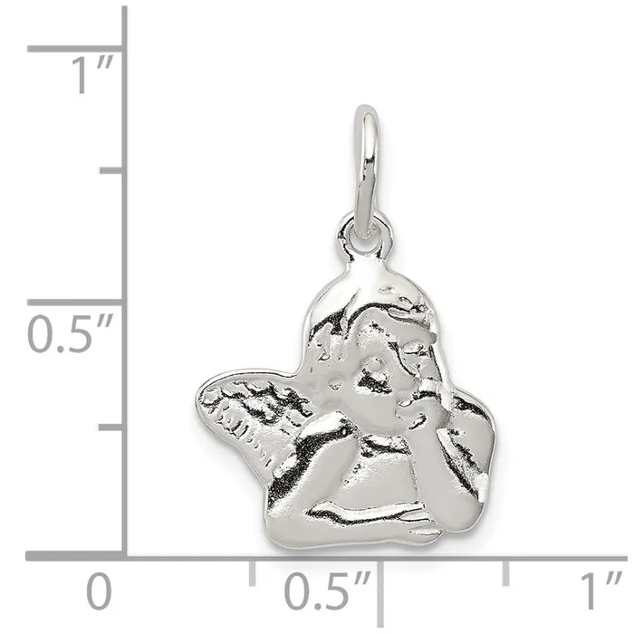 Sterling Silver Angel Charm TreasureFineJewelers Rings