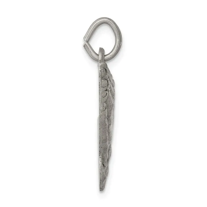 Sterling Silver Antiqued Praying Hands Charm TreasureFineJewelers Rings