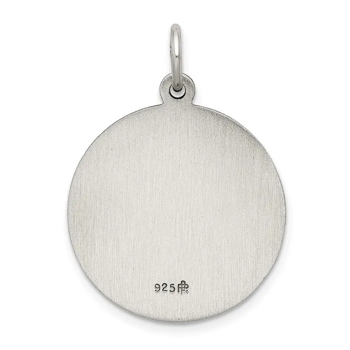 Sterling Silver Antiqued Saint Luke Medal TreasureFineJewelers Rings