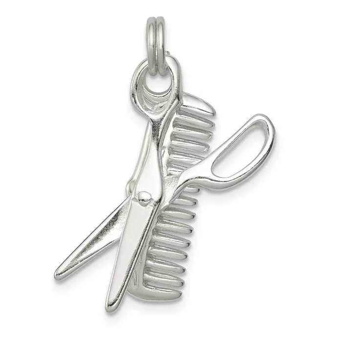 Sterling Silver Comb Scissor Charm TreasureFineJewelers Rings