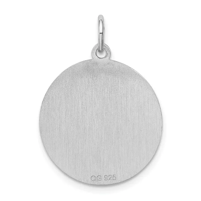 Sterling Silver Rhodiumplated Doberman Pinscher Disc Charm TreasureFineJewelers Rings