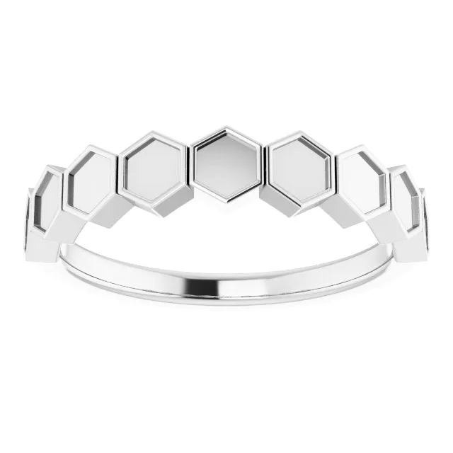 Sterling Silver Stackable Geometric Ring TreasureFineJewelers Rings
