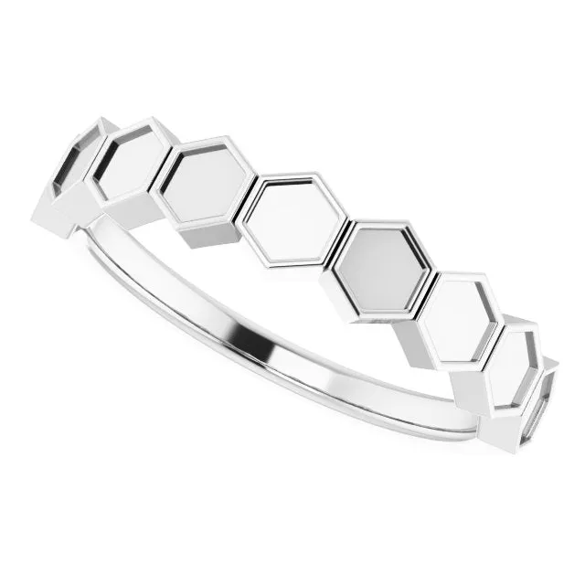 Sterling Silver Stackable Geometric Ring TreasureFineJewelers Rings