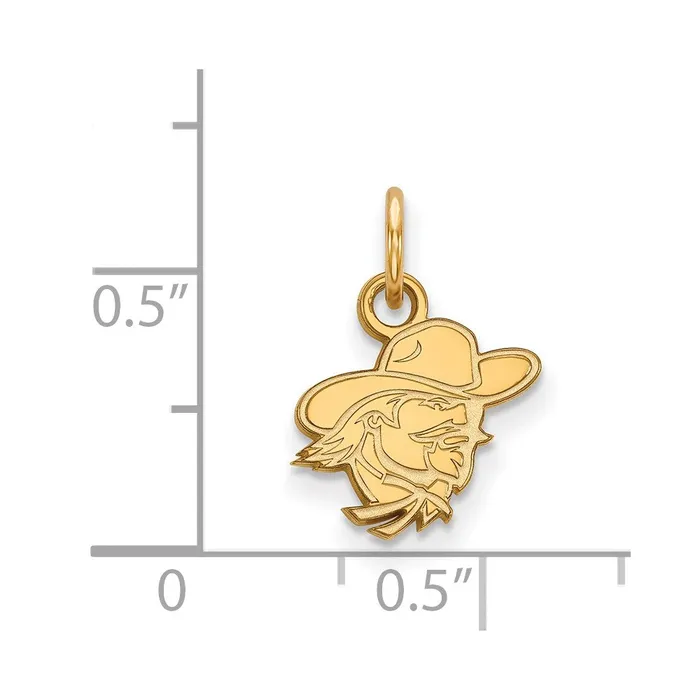 TreasureFineJewelers 14K Yellow Gold Eastern Kentucky University XS Pendant PreStyled Sets