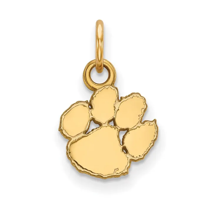 TreasureFineJewelers PreStyled Sets 10K Yellow Gold Clemson University XS Pendant
