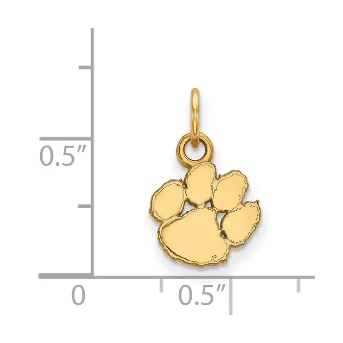 TreasureFineJewelers PreStyled Sets 10K Yellow Gold Clemson University XS Pendant