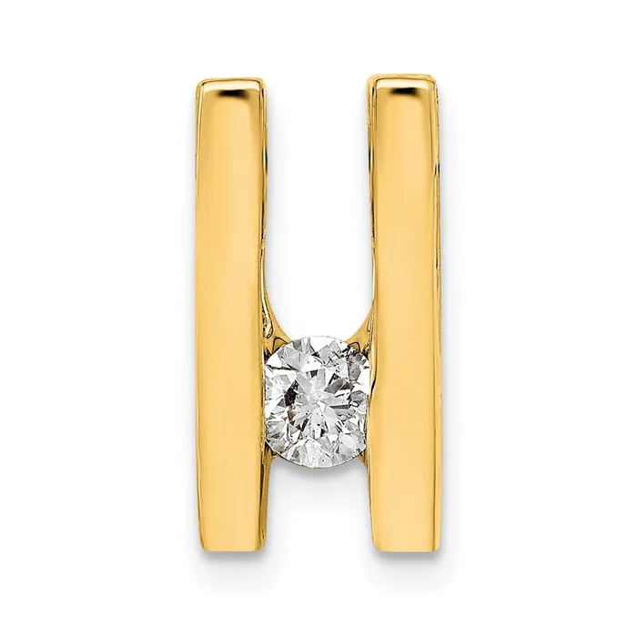 TreasureFineJewelers PreStyled Sets 14k Yellow Gold A 41mm Diamond Slide