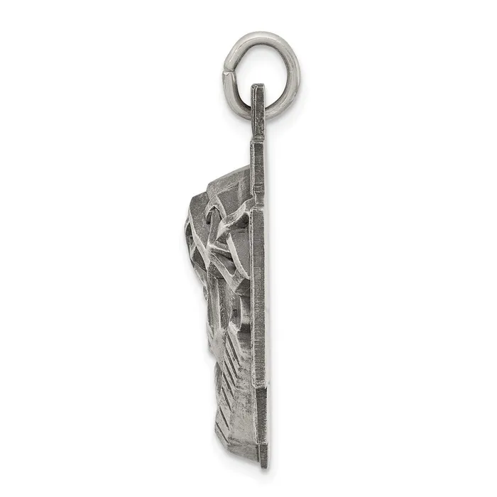 TreasureFineJewelers Rings Sterling Silver Ecce Homo Medal