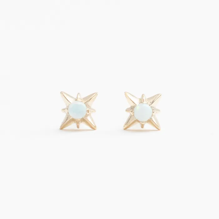 Gold Vermeil Mini Starburst Opal Studs Silver Lotus PreStyled Sets