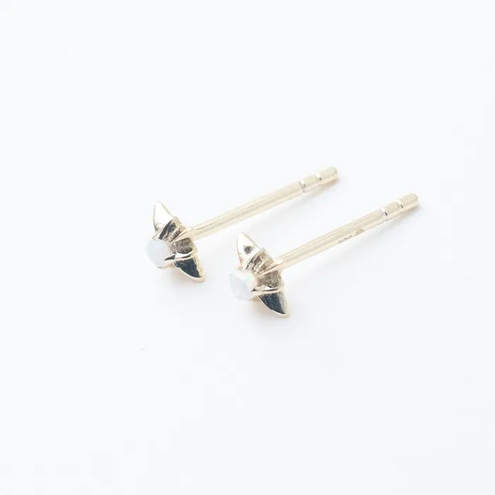 Gold Vermeil Mini Starburst Opal Studs Silver Lotus PreStyled Sets