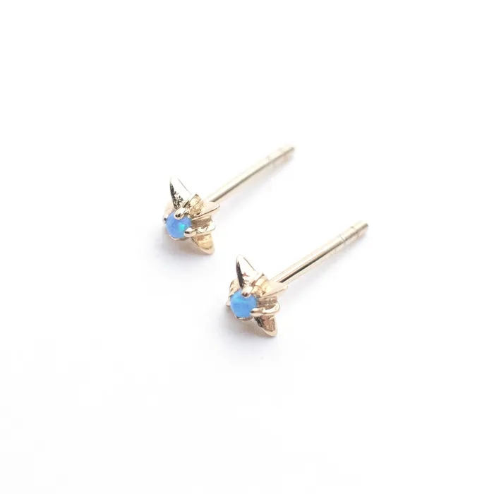 Gold Vermeil Mini Starburst Opal Studs Silver Lotus PreStyled Sets