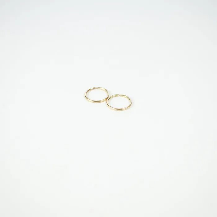 PreStyled Sets Silver Lotus 10K Yellow Gold Hoops