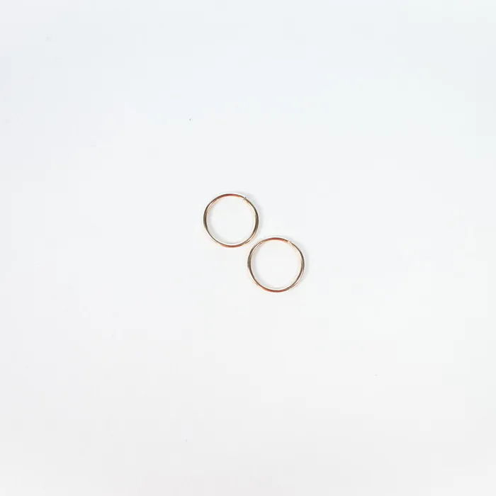 PreStyled Sets Silver Lotus 10K Yellow Gold Hoops