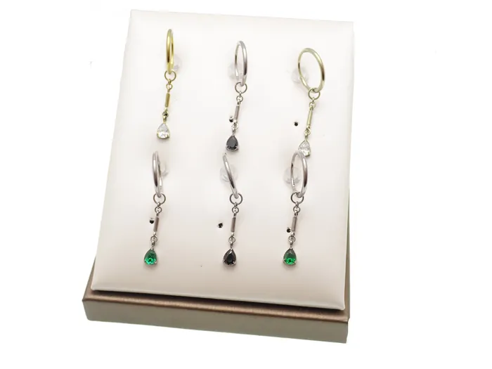 Body Clickers Body Jewelry Earrings 20g Titanium Hoop charm dangle Earring