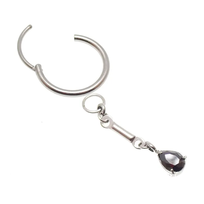 Body Clickers Body Jewelry Earrings 20g Titanium Hoop charm dangle Earring