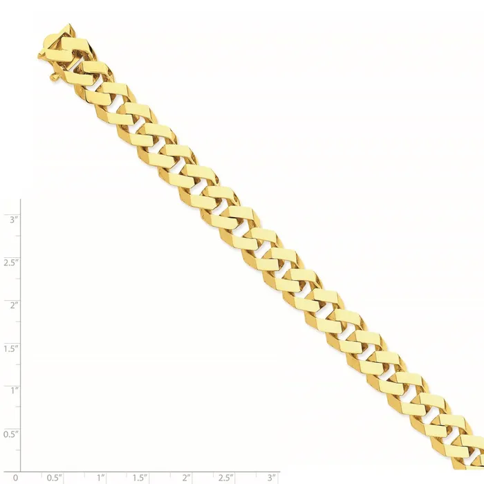 Bracelets WB Choice Jewelry 14k 115mm Handpolished Fancy Link BraceletWBCLK1599 Bracelets WB Choice Jewelry 14k 115mm Handpolished Fancy Link BraceletWBCLK1599