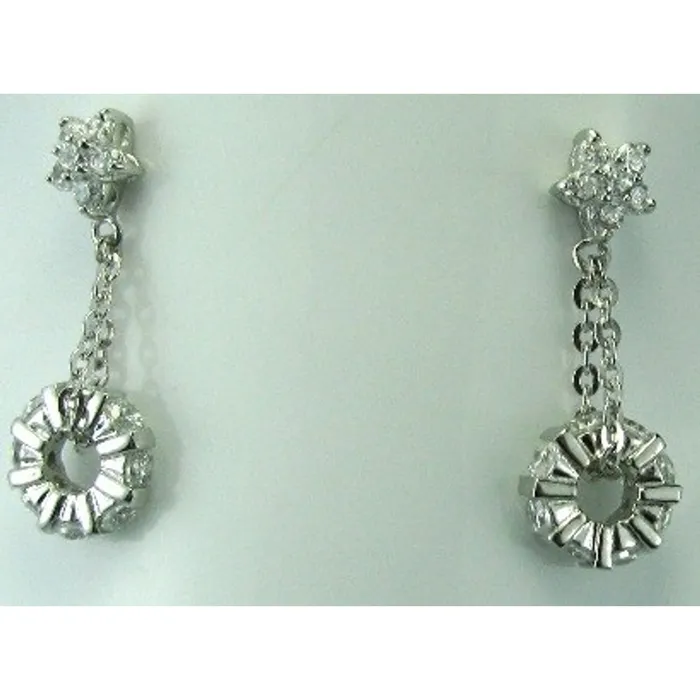 Earrings Karizma Jewels Trendy Fashion CZ 925 Sterling Silver Dangle Earrings Platinum Tone Earrings Karizma Jewels Trendy Fashion CZ 925 Sterling Silver Dangle Earrings Platinum Tone