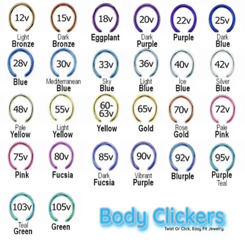 Earrings Titanium simple CZ Hoop Earrings Body Clickers Body Jewelry Earrings Titanium simple CZ Hoop Earrings Body Clickers Body Jewelry